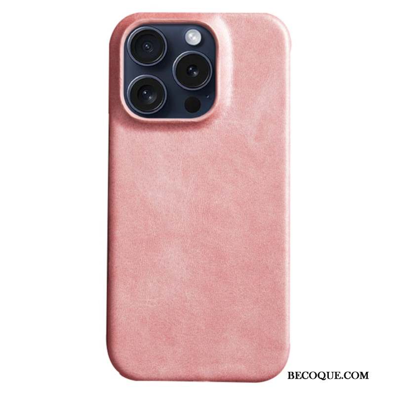 Coque iPhone 16 Pro Effet Cuir