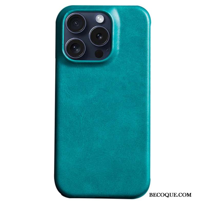 Coque iPhone 16 Pro Effet Cuir