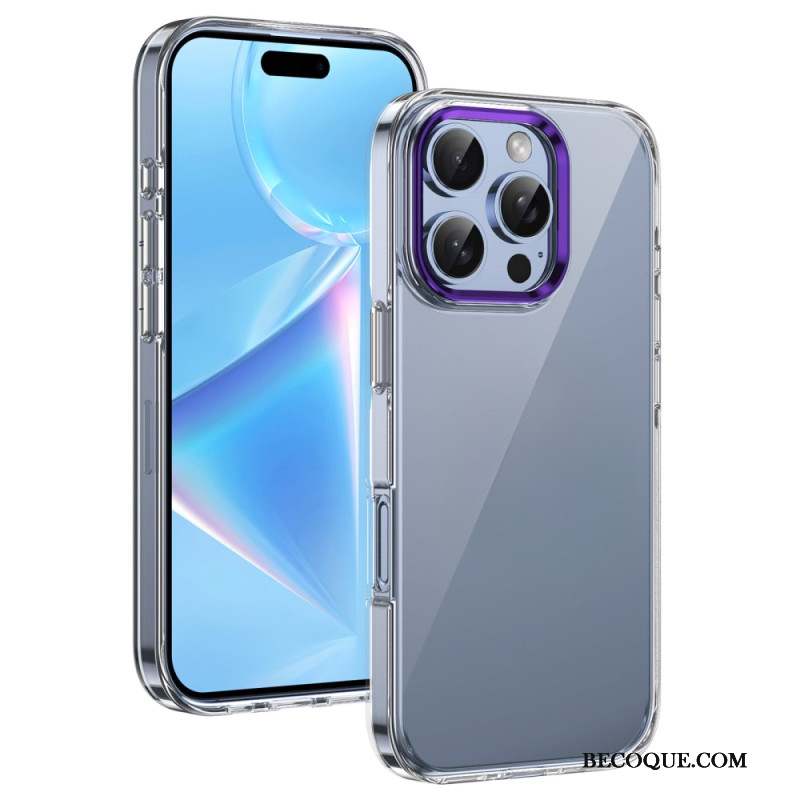 Coque iPhone 16 Pro Max Cadre Appareil Photo Effet Métal