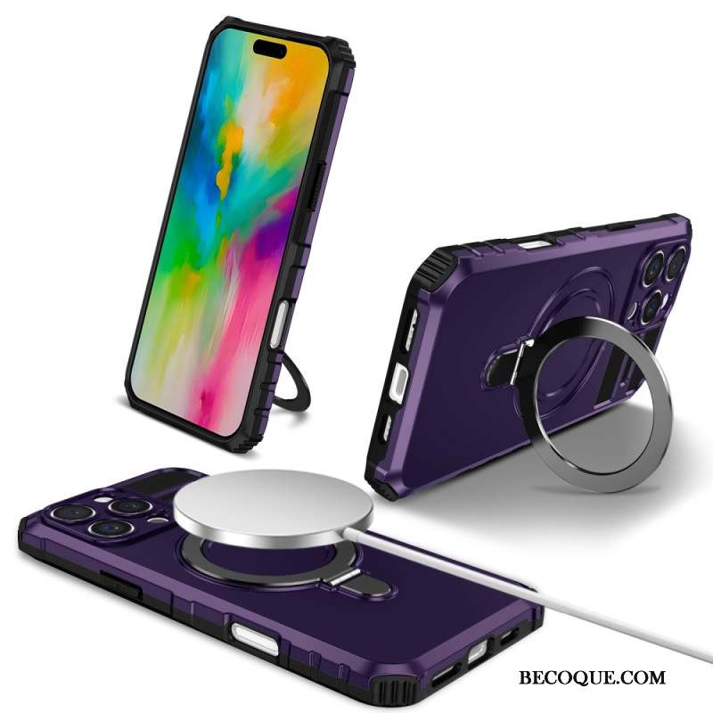 Coque iPhone 16 Pro Max Magnétique avec Anneau et Support