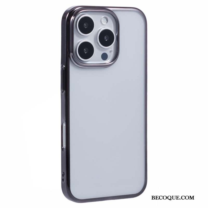 Coque iPhone 16 Pro Max Rebord Effet Métal X-LEVEL