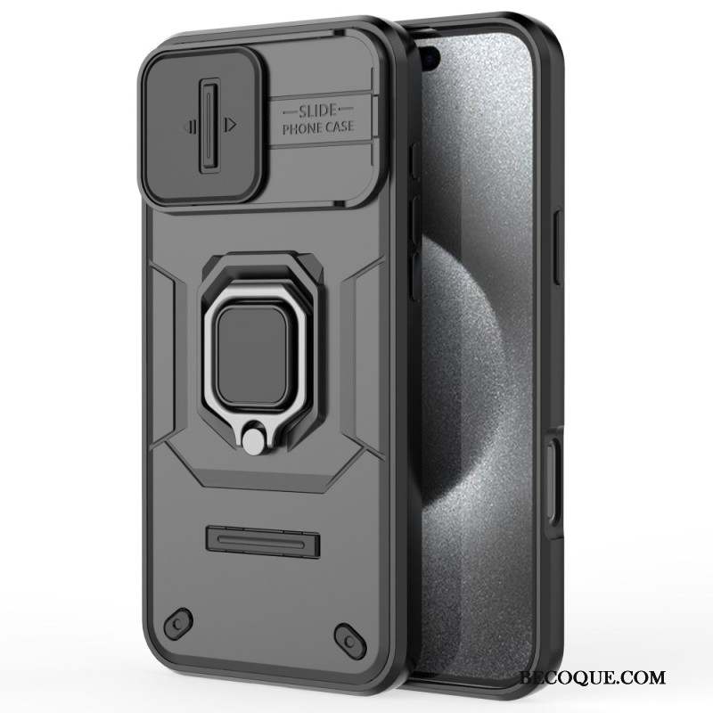 Coque iPhone 16 Pro Max Ring Résistante Protection Camshield