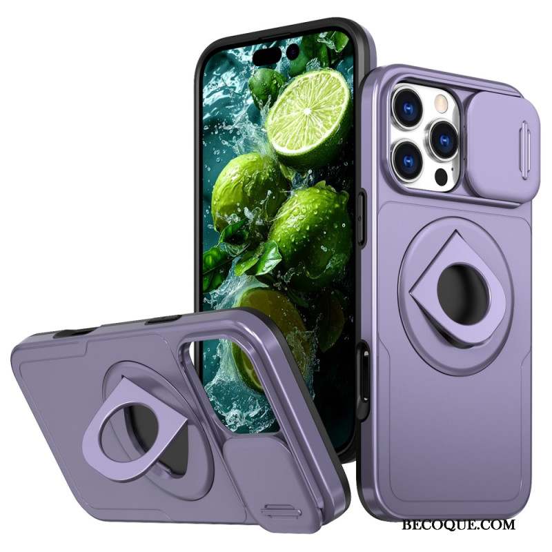 Coque iPhone 16 Pro Max Support et Couverture de Lentille