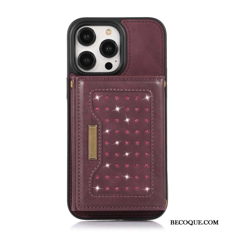 Coque iPhone 16 Pro Portefeuille et Technologie de Blocage RFID