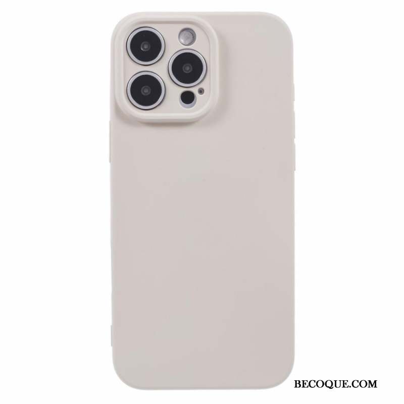 Coque iPhone 16 Pro Silicone avec Doublure en Fibre