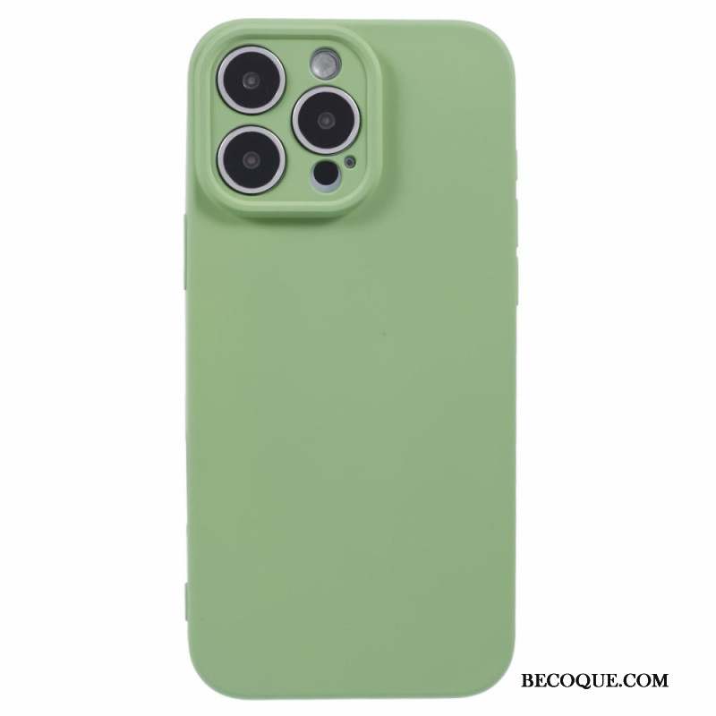 Coque iPhone 16 Pro Silicone avec Doublure en Fibre