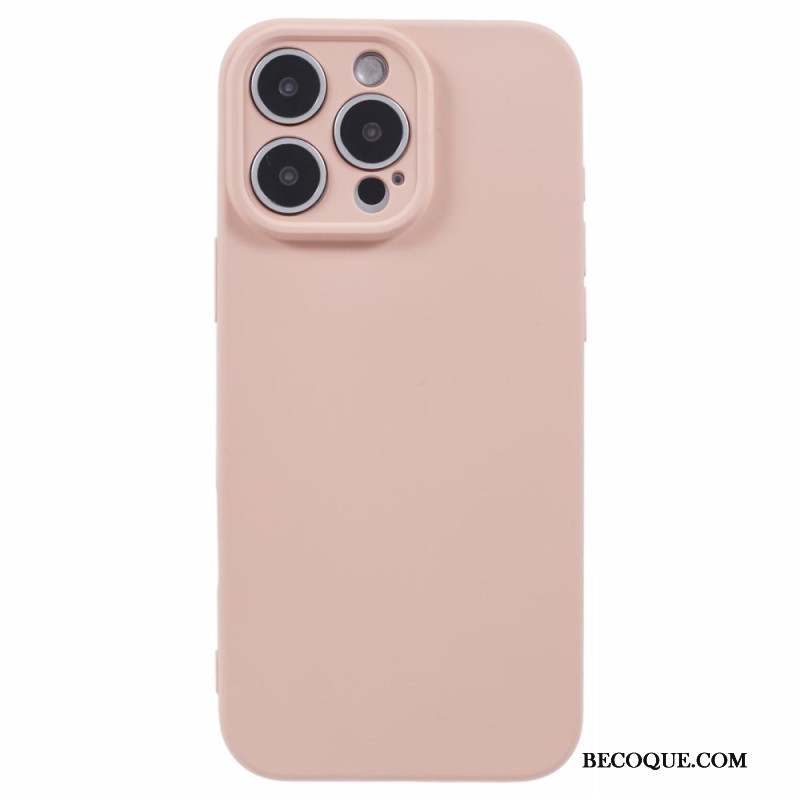 Coque iPhone 16 Pro Silicone avec Doublure en Fibre