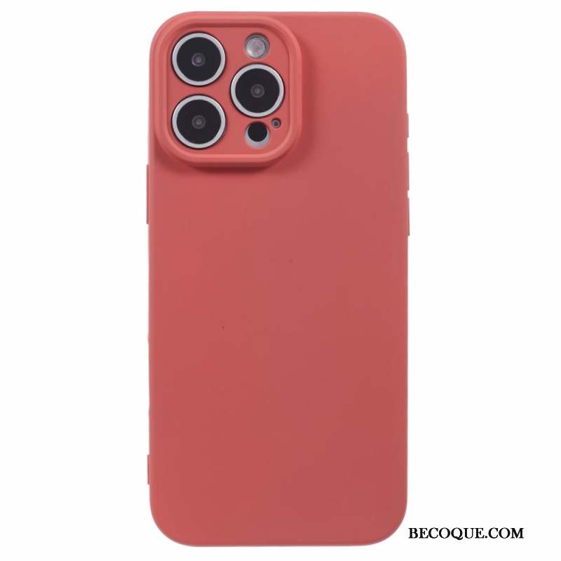 Coque iPhone 16 Pro Silicone avec Doublure en Fibre