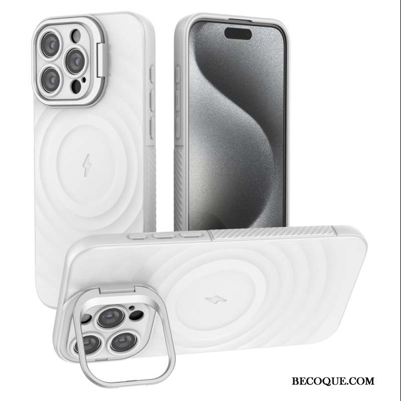 Coque iPhone 16 Pro Texture Ondulée Magnétique