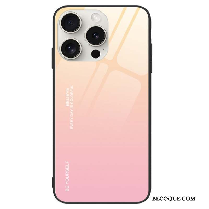 Coque iPhone 16 Pro Verre Trempé Be Yourself