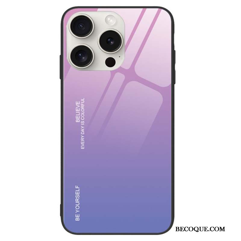 Coque iPhone 16 Pro Verre Trempé Be Yourself