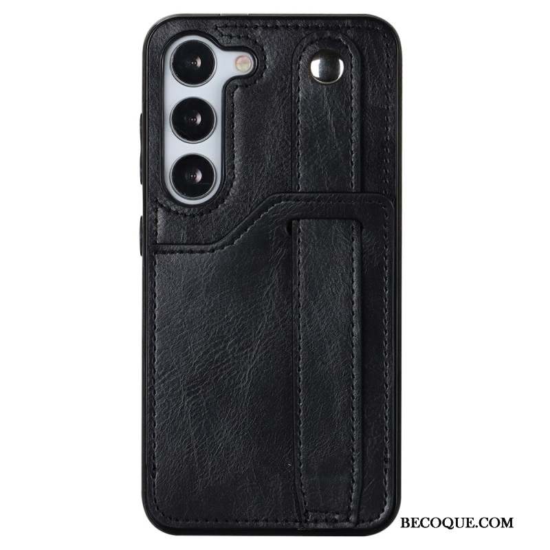 Coque pour Samsung Galaxy S24 Plus 5G avec Sangle et Porte-Cartes