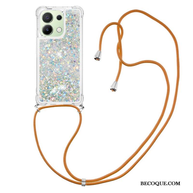 Coque à Cordon Xiaomi Redmi Note 13 4G Paillettes