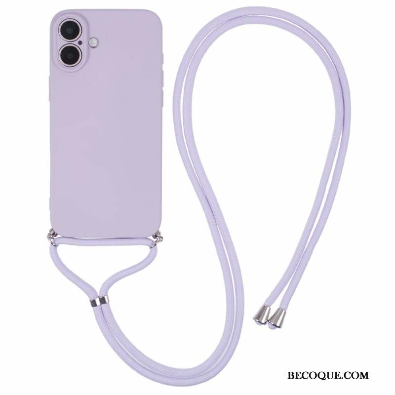 Coque à Cordon iPhone 16 Plus Silicone