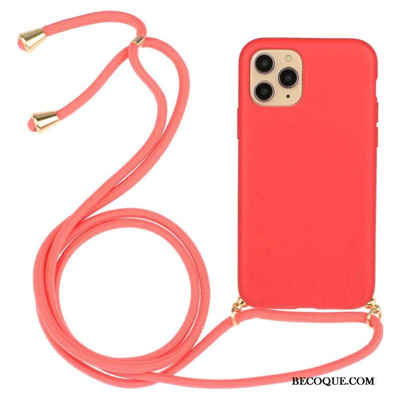 Coque à Cordon iPhone 16 Pro Paille de Blé