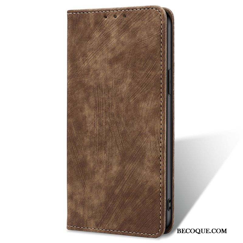 Flip Cover Huawei Mate 50 Pro Simili Cuir Rétro