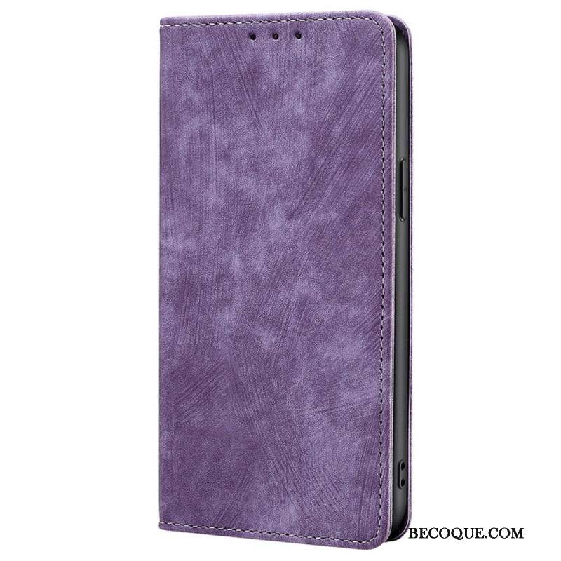 Flip Cover Huawei Pura 70 Simili Cuir Style Daim Blocage RFID