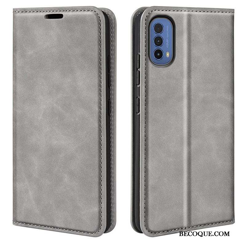 Flip Cover Moto E40 / E30 / E20 Skin-Touch Douceur