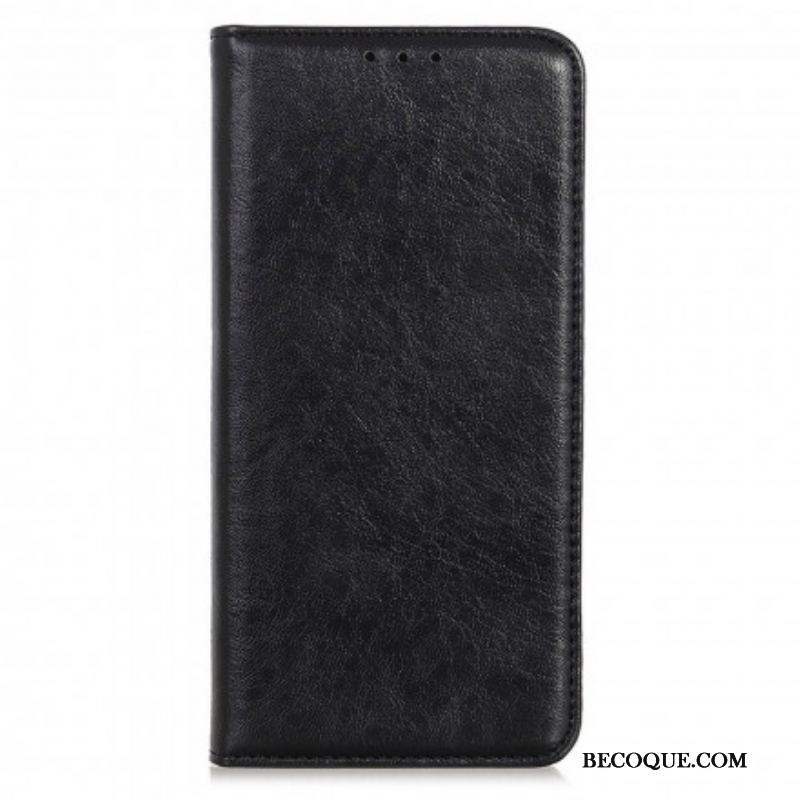 Flip Cover Motorola Edge 20 Pro Cuir Fendu Texturé