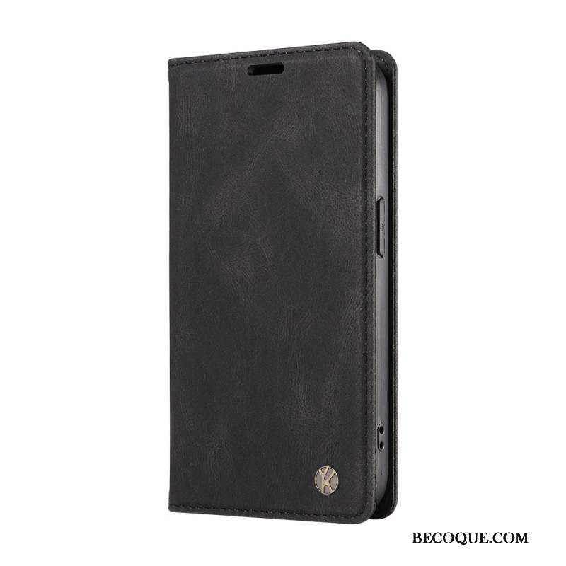 Flip Cover Motorola Edge 50 Effet Daim YIKATU