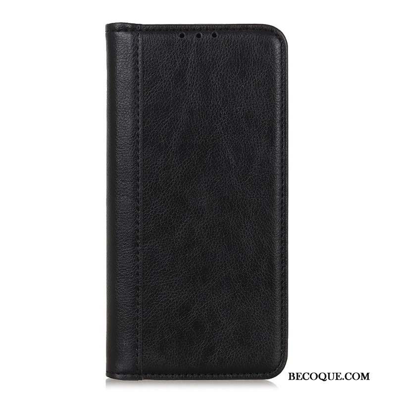 Flip Cover Motorola Edge 50 Fusion Cuir Fendu