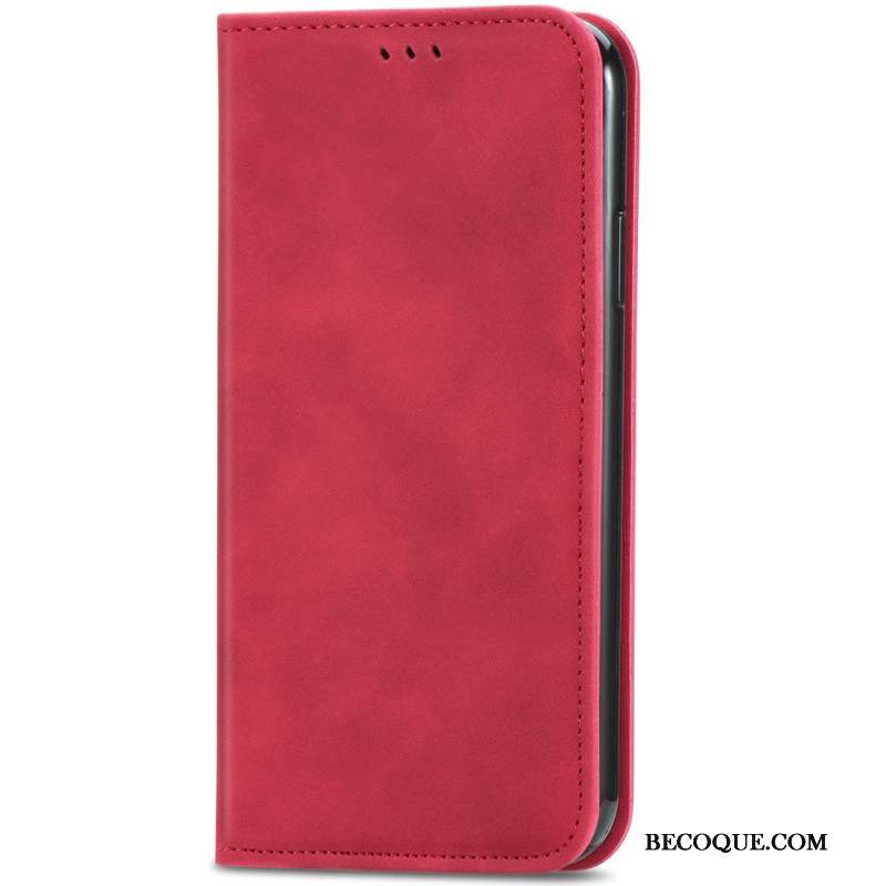 Flip Cover Motorola Edge 50 Fusion Effet daim