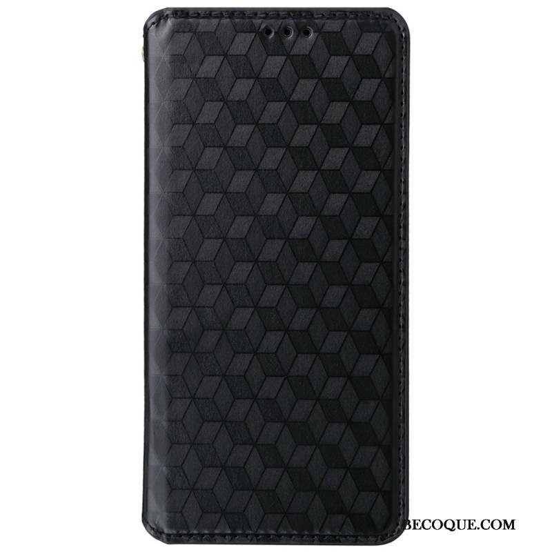 Flip Cover Motorola Edge 50 Neo Cubes 3D