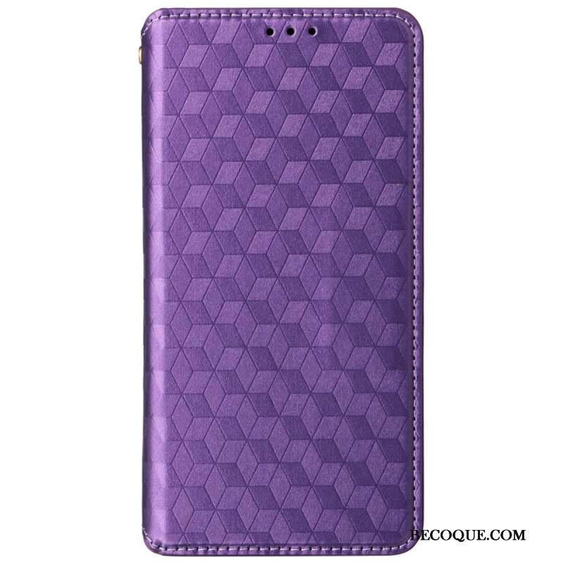 Flip Cover Motorola Edge 50 Neo Cubes 3D