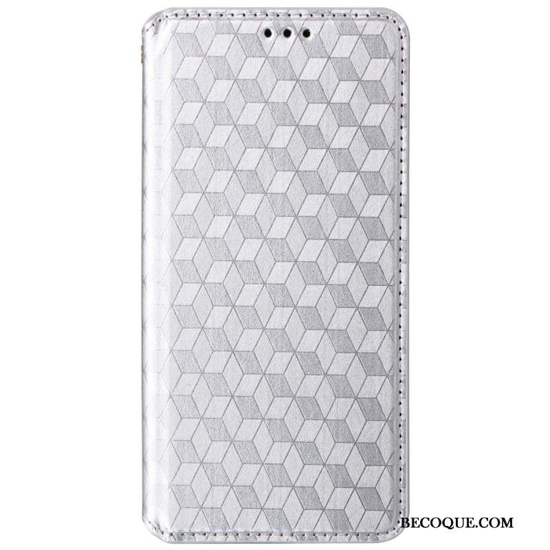 Flip Cover Motorola Edge 50 Neo Cubes 3D