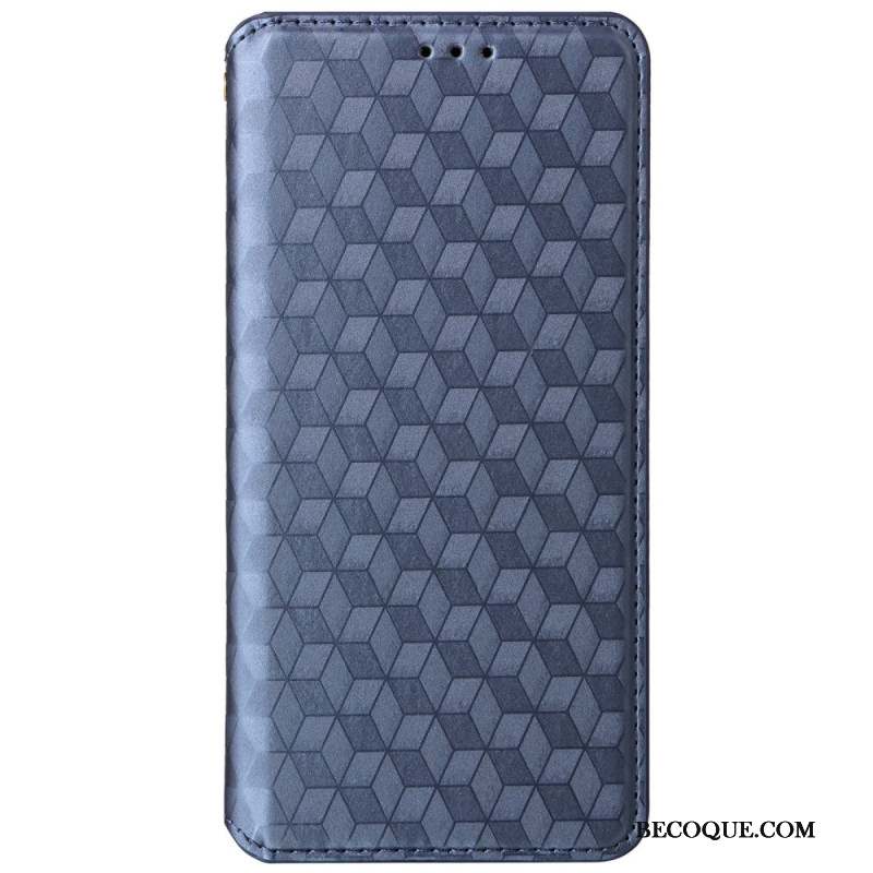 Flip Cover Motorola Edge 50 Neo Cubes 3D