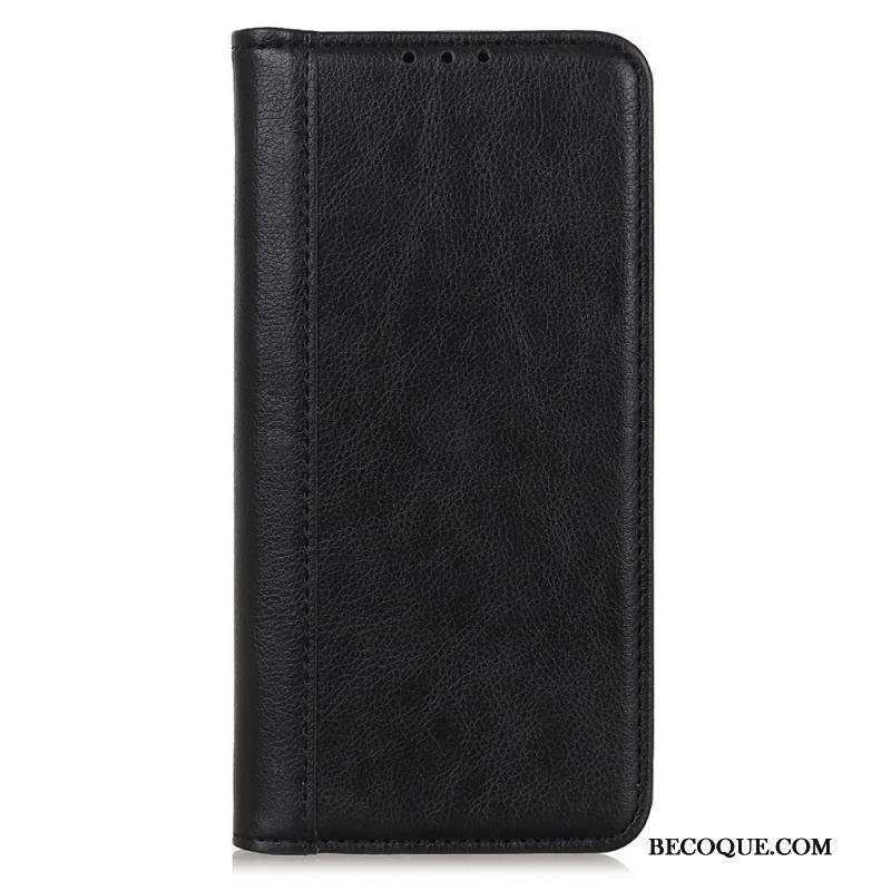 Flip Cover Motorola Edge 50 Neo Cuir Fendu