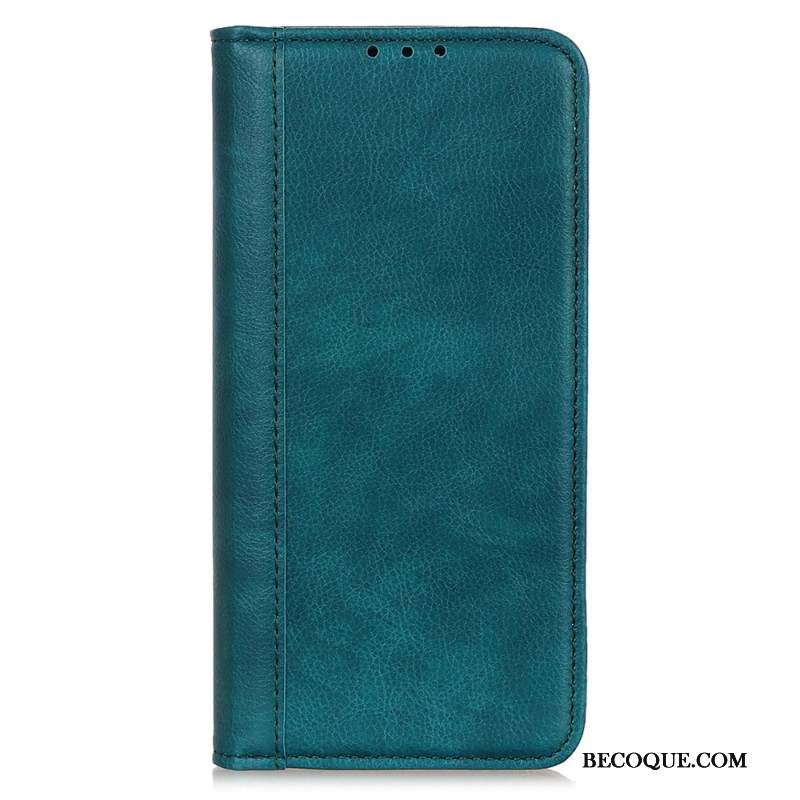 Flip Cover Motorola Edge 50 Neo Cuir Fendu