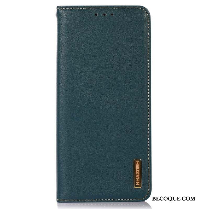 Flip Cover Motorola Edge 50 Neo Cuir Nappa KHAZNEH