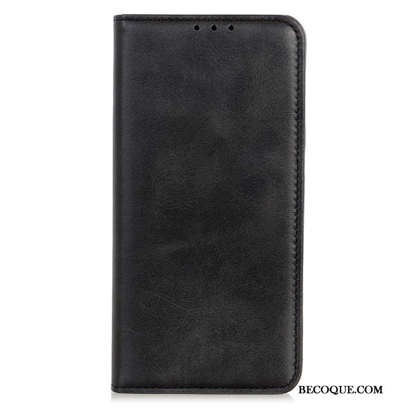 Flip Cover Motorola Edge 50 Texture Cuir