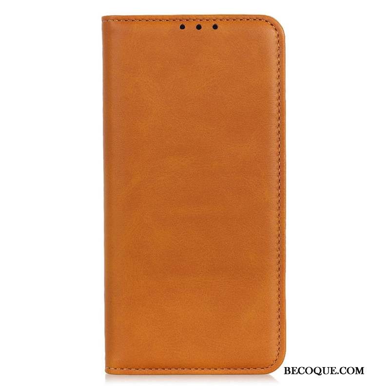 Flip Cover Motorola Edge 50 Texture Cuir