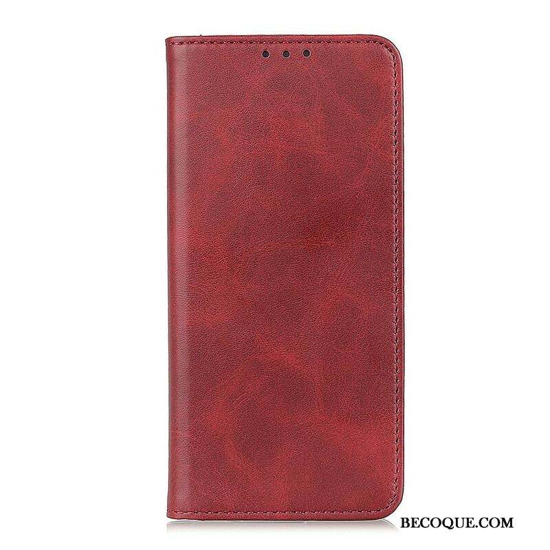 Flip Cover Samsung Galaxy A12 / M12 Cuir Fendu