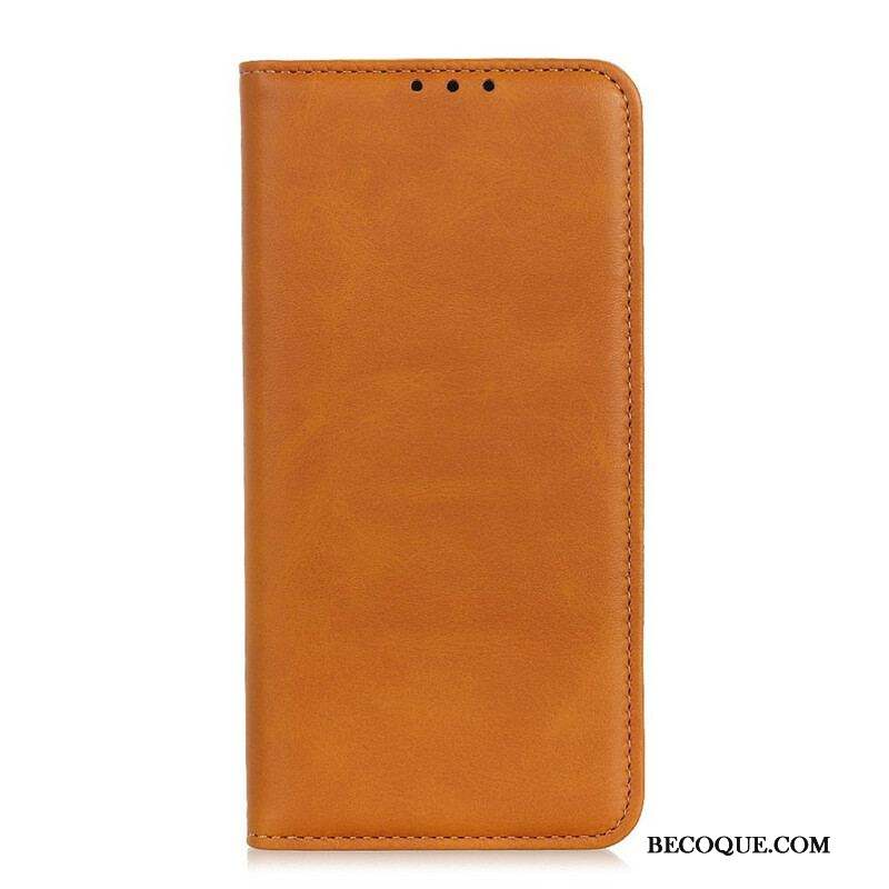 Flip Cover Samsung Galaxy A12 / M12 Cuir Fendu