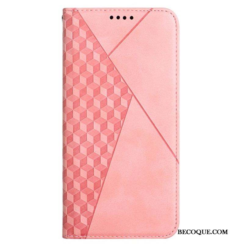 Flip Cover Samsung Galaxy A12 / M12 Effet Cuir Géo