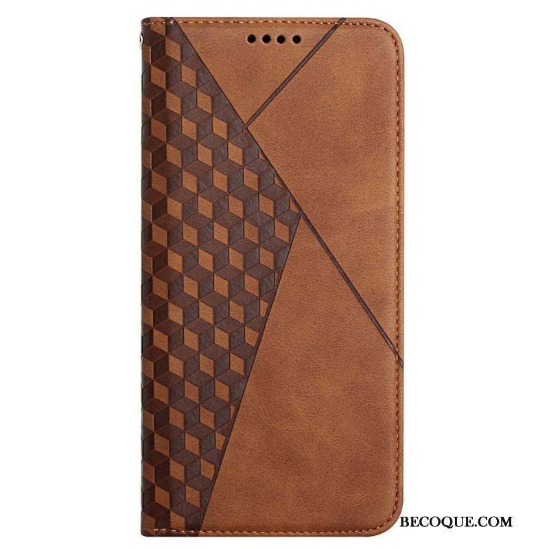 Flip Cover Samsung Galaxy A12 / M12 Effet Cuir Géo