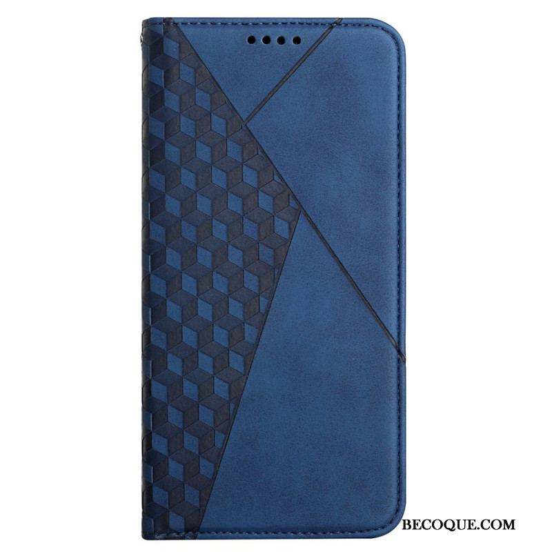 Flip Cover Samsung Galaxy A12 / M12 Effet Cuir Géo