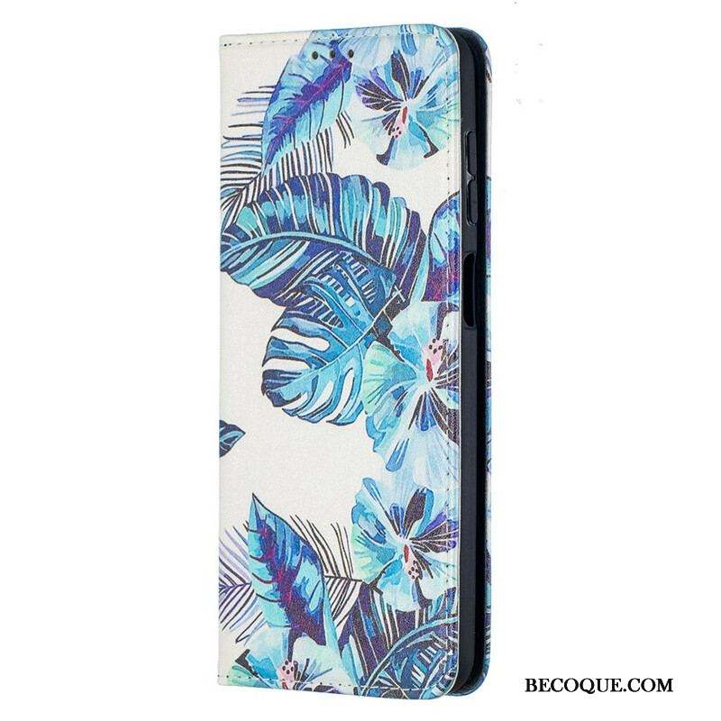 Flip Cover Samsung Galaxy A12 / M12 Feuilles