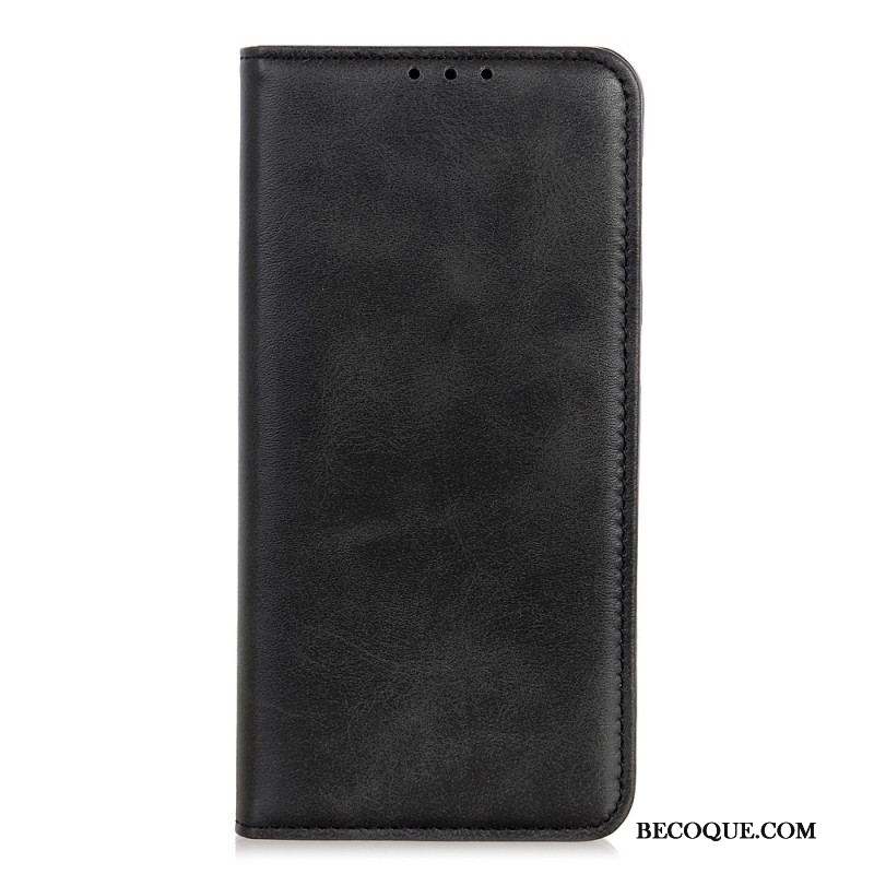 Flip Cover Samsung Galaxy A14 5G / A14 Cuir Fendu