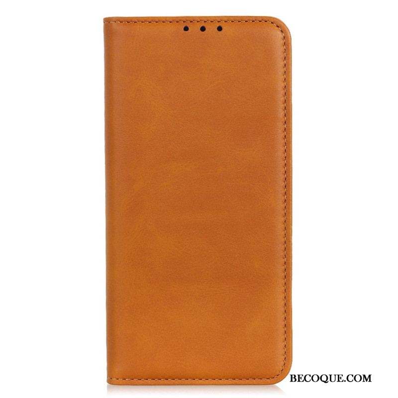 Flip Cover Samsung Galaxy A14 5G / A14 Cuir Fendu