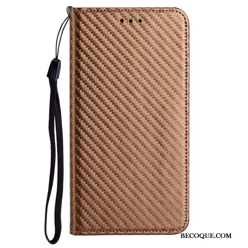 Flip Cover Samsung Galaxy A15 5G Fibre Carbone