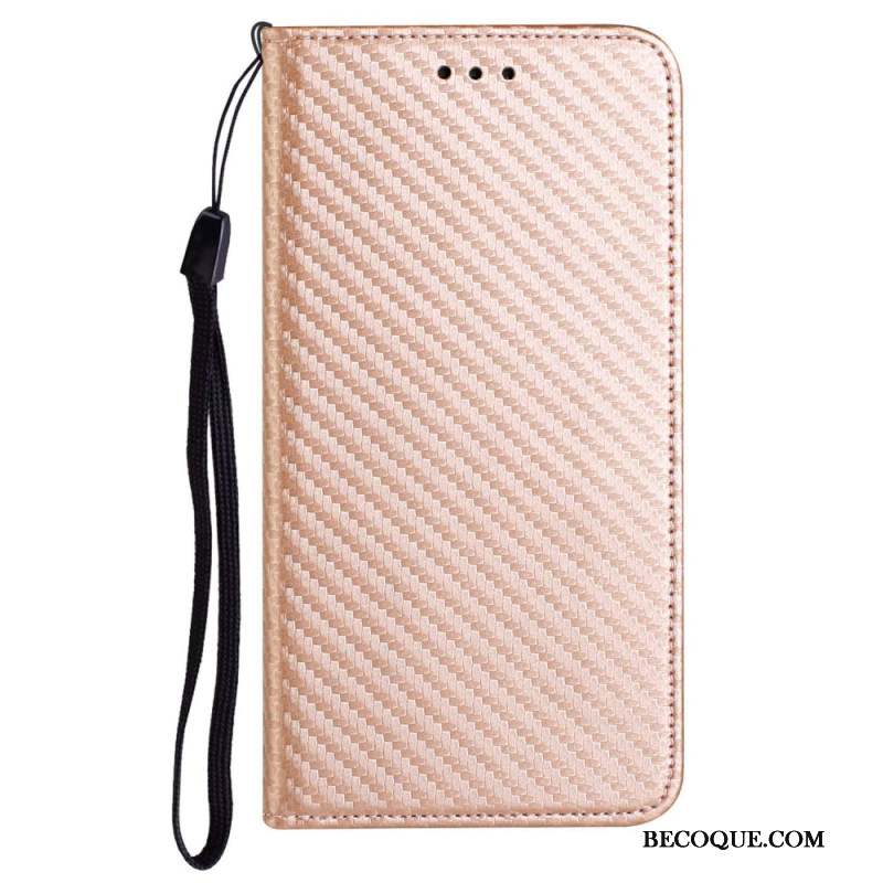 Flip Cover Samsung Galaxy A15 5G Fibre Carbone