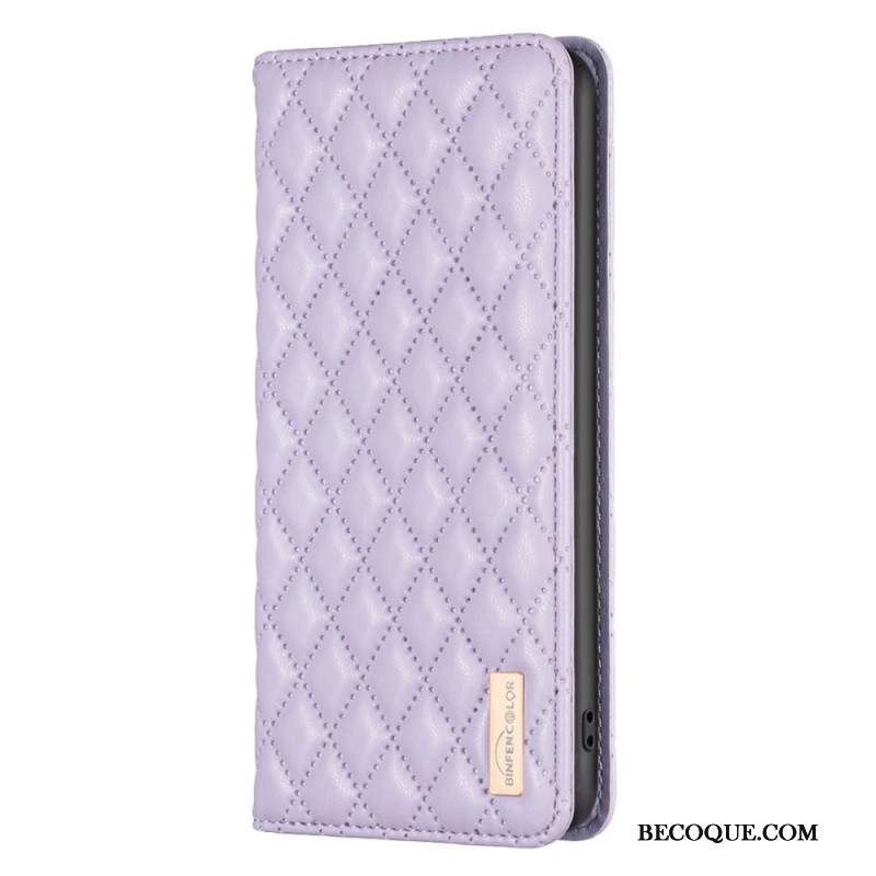 Flip Cover Samsung Galaxy A15 Matelassée BINFEN COLOR