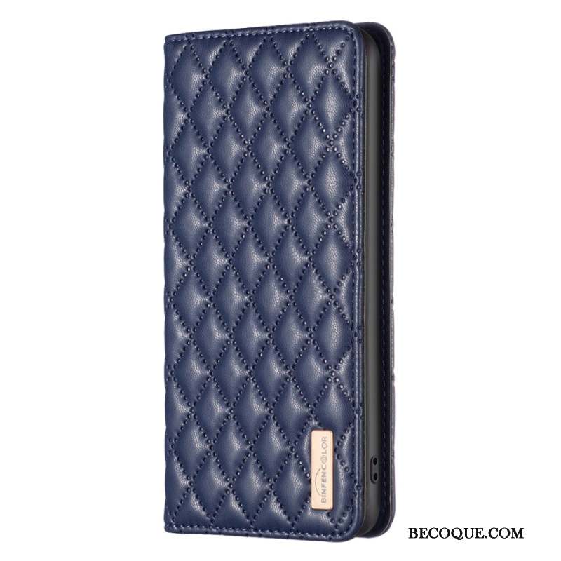 Flip Cover Samsung Galaxy A15 Matelassée BINFEN COLOR