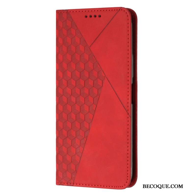 Flip Cover Samsung Galaxy A15 Style Daim Losanges 3D