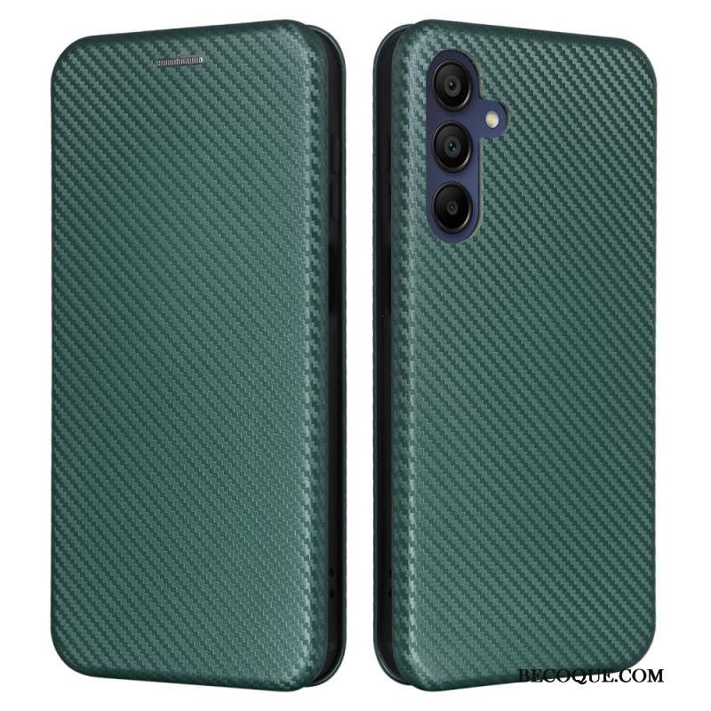 Flip Cover Samsung Galaxy A16 4G / 5G Fibre Carbone