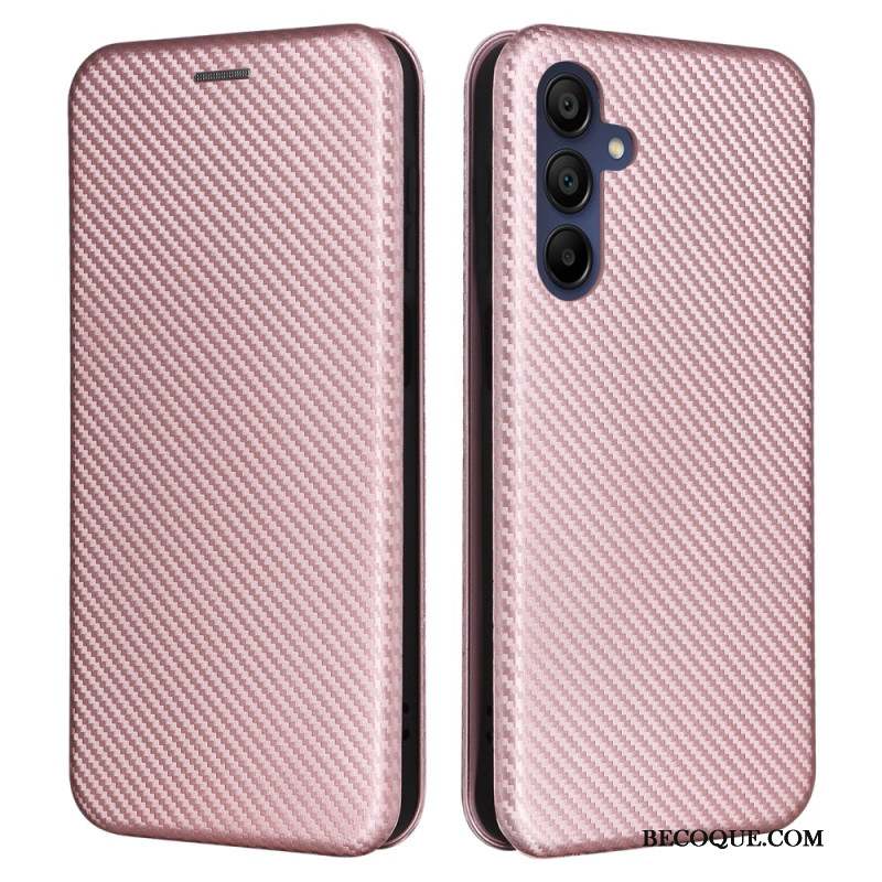 Flip Cover Samsung Galaxy A16 4G / 5G Fibre Carbone